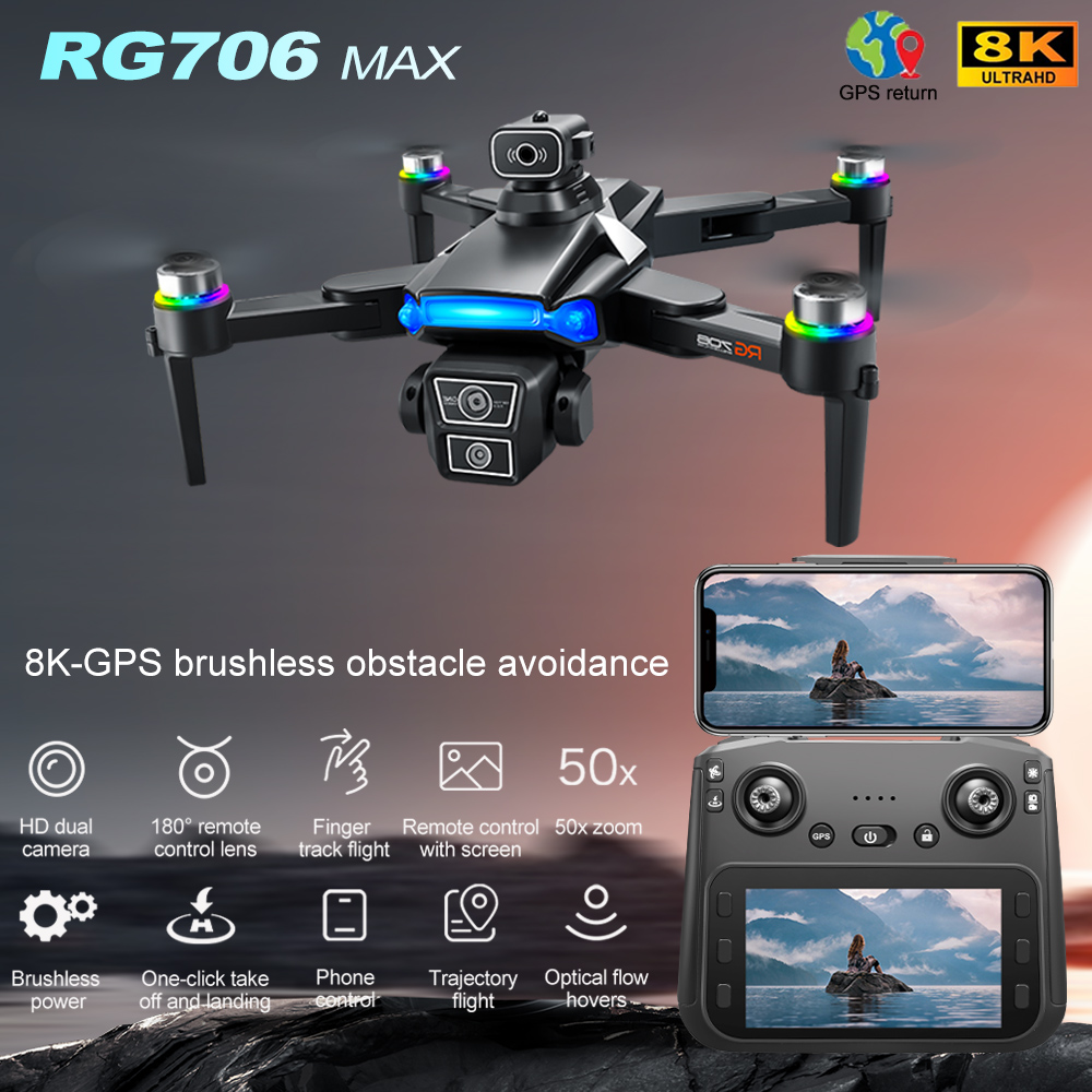 Fpv Brushless Rc Drone 4K - JJRC RG706 Max GPS-Drohne mit 8K