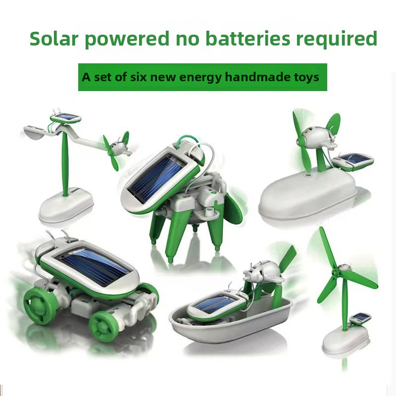 Stem Solar Robot Kit For Kids - Roboter-Kits, 6-in-1, DIY-Solarroboter, wissenschaftliches Experiment, kreative