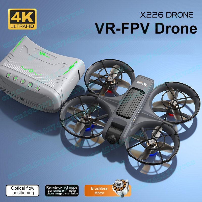Fpv Brushless Rc Drone 4K - X226 VR FPV Drone 4K HD