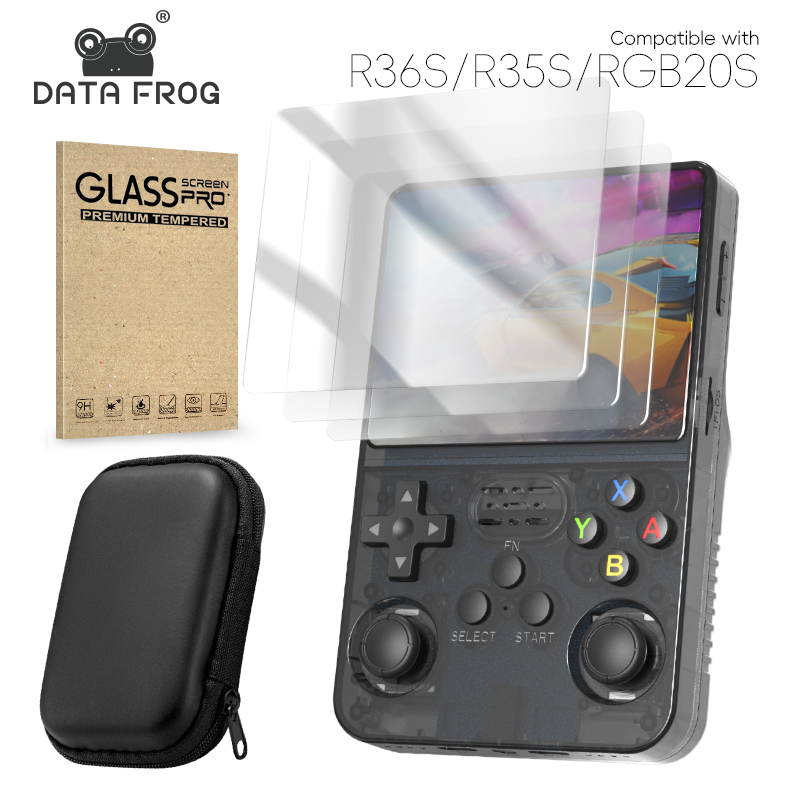 Retro Handheld Game Console R36S - DATA FROG R36S Displayschutzfolie aus gehärtetem