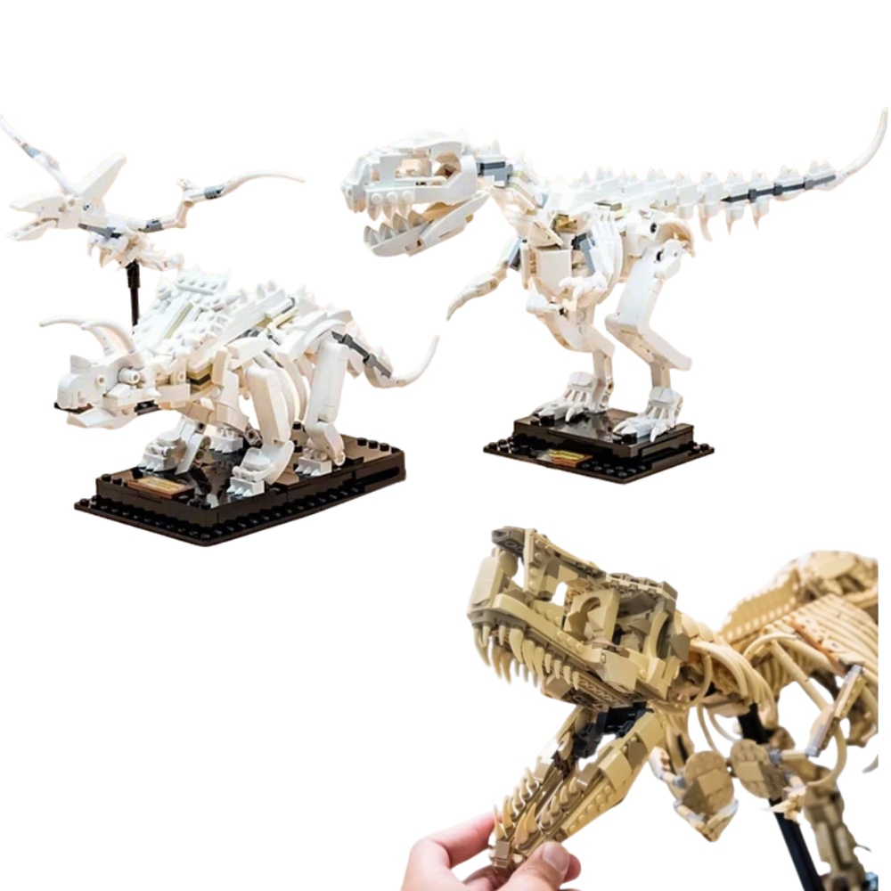 Building Blocks - Drachenwelten-Parks Dinosaurier-Fossilien Spielzeug Modellbausatz Bausteine Spielzeug