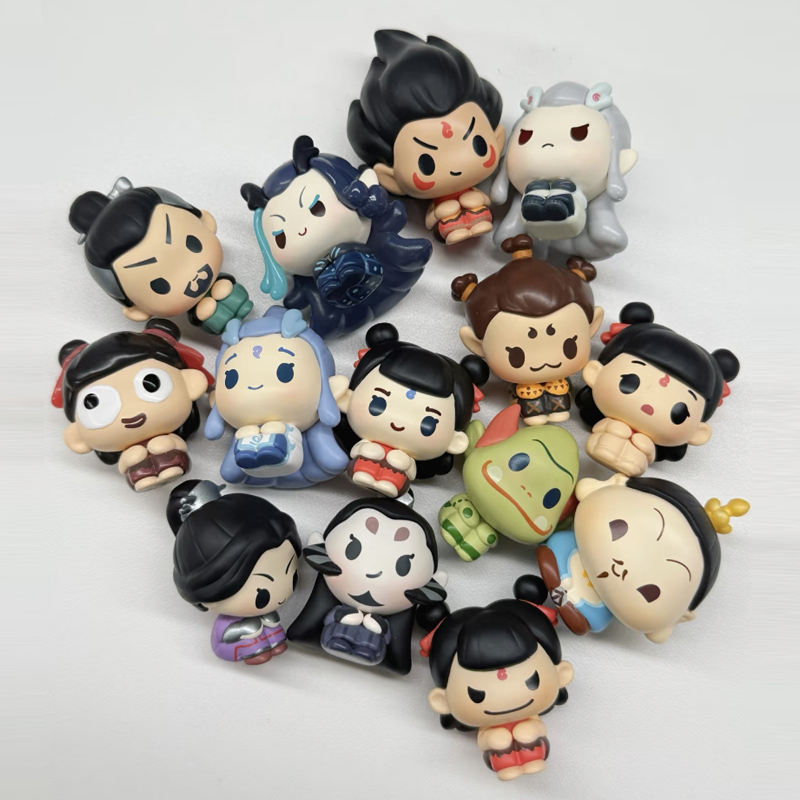 Anime Action Figure Blind Box - Ne Zha 2, sitzt in einer