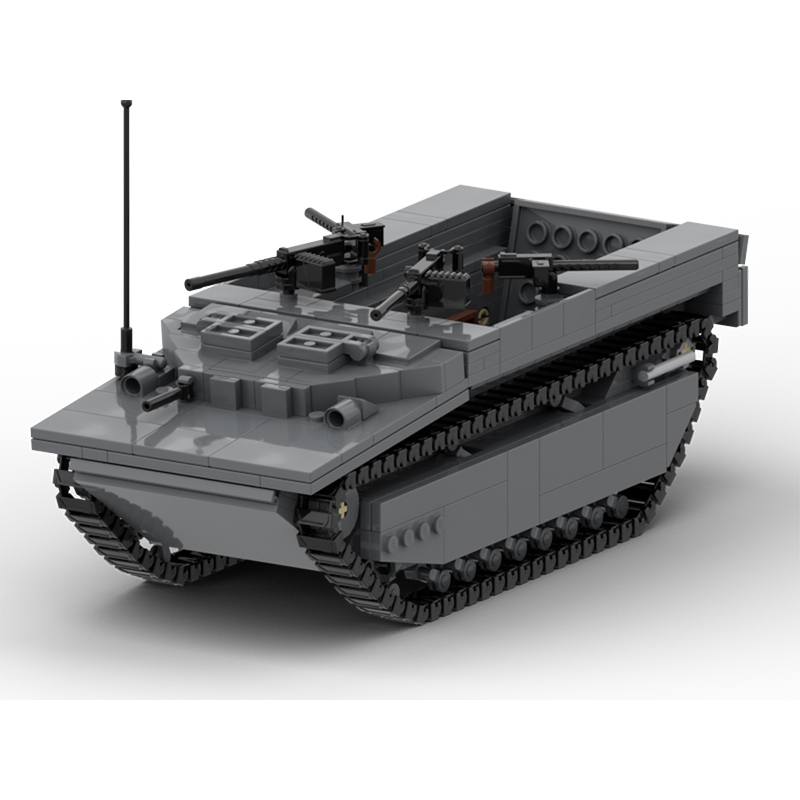Lego Compatible Military Tank - LVT-4 Moderne Militärpanzer-Modelle MOC Bausteine Kriegsgeräte