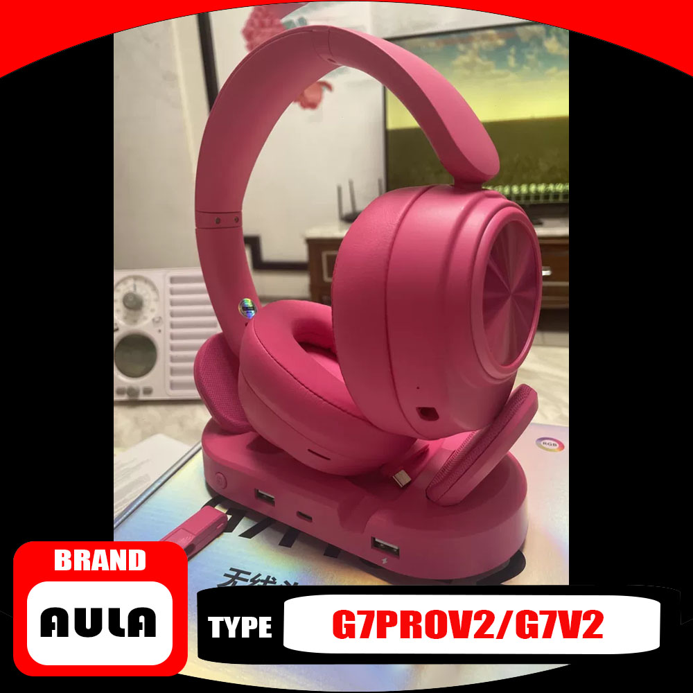 Video Games - AULA G7 Pro V2 Over-Ear-Kopfhörer, Sechs-Modus-Verbindung,