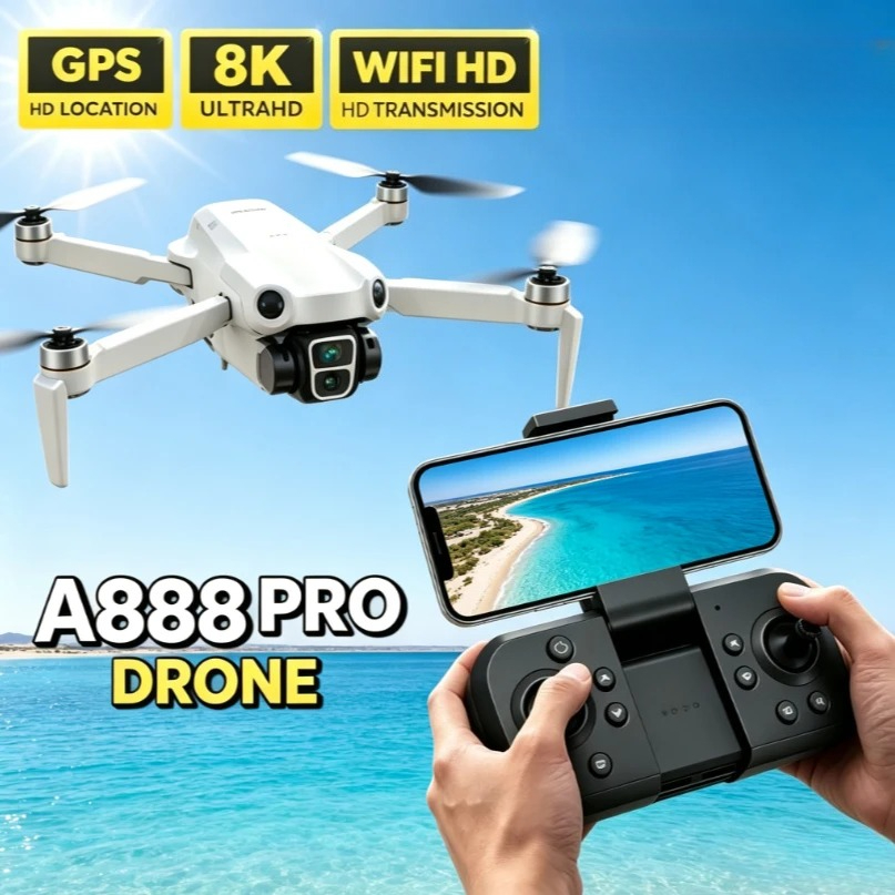 Fpv Brushless Rc Drone 4K - Original A888 GPS FPV Drohne mit