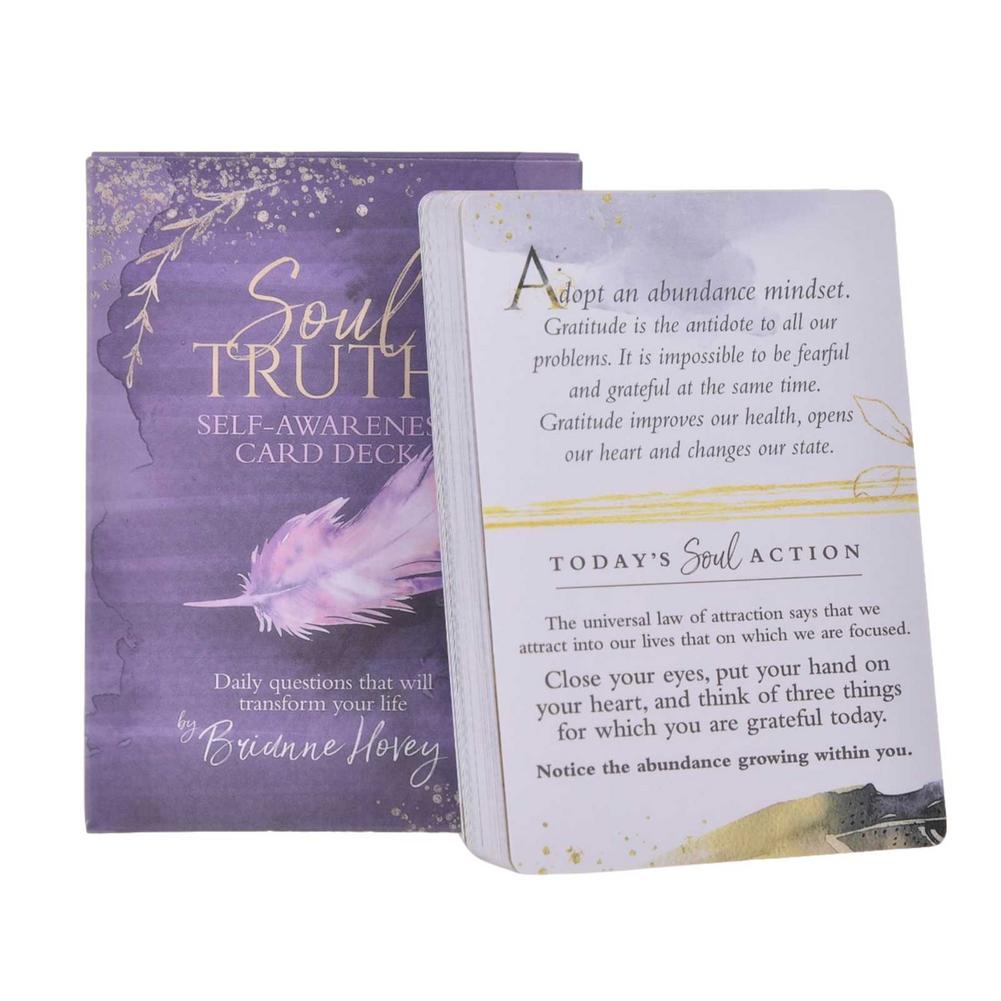 Tarot Cards Deck With Guidebook - Soul Truth Self-Awareness-Kartendeck, tägliche Fragen, die