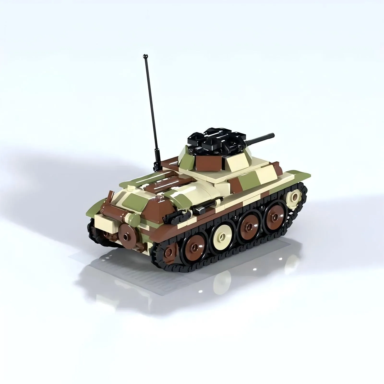 Lego Compatible Military Tank - High-Tech Ausrüstung Infanterie-Kampffahrzeug Bausteine MOC Militärpanzer
