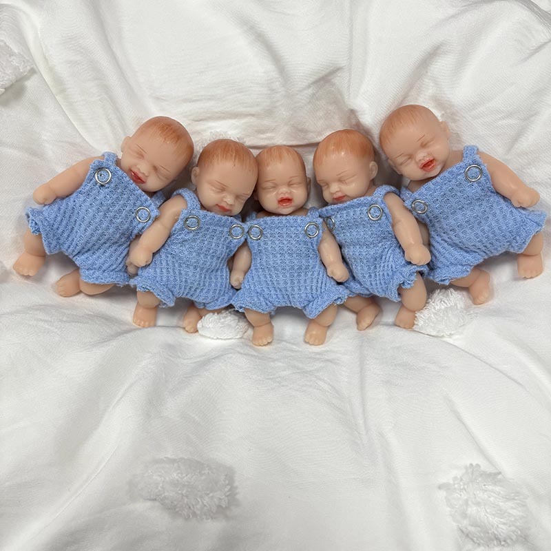 5 teile/satz 4 zoll Handgemach – Reborn Baby Doll Silicone Realistic Bewertung und Preis