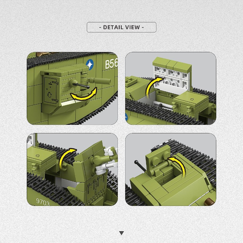 900-teiliger Bausatz Erster We – Lego Compatible Military Tank Bewertung und Preis