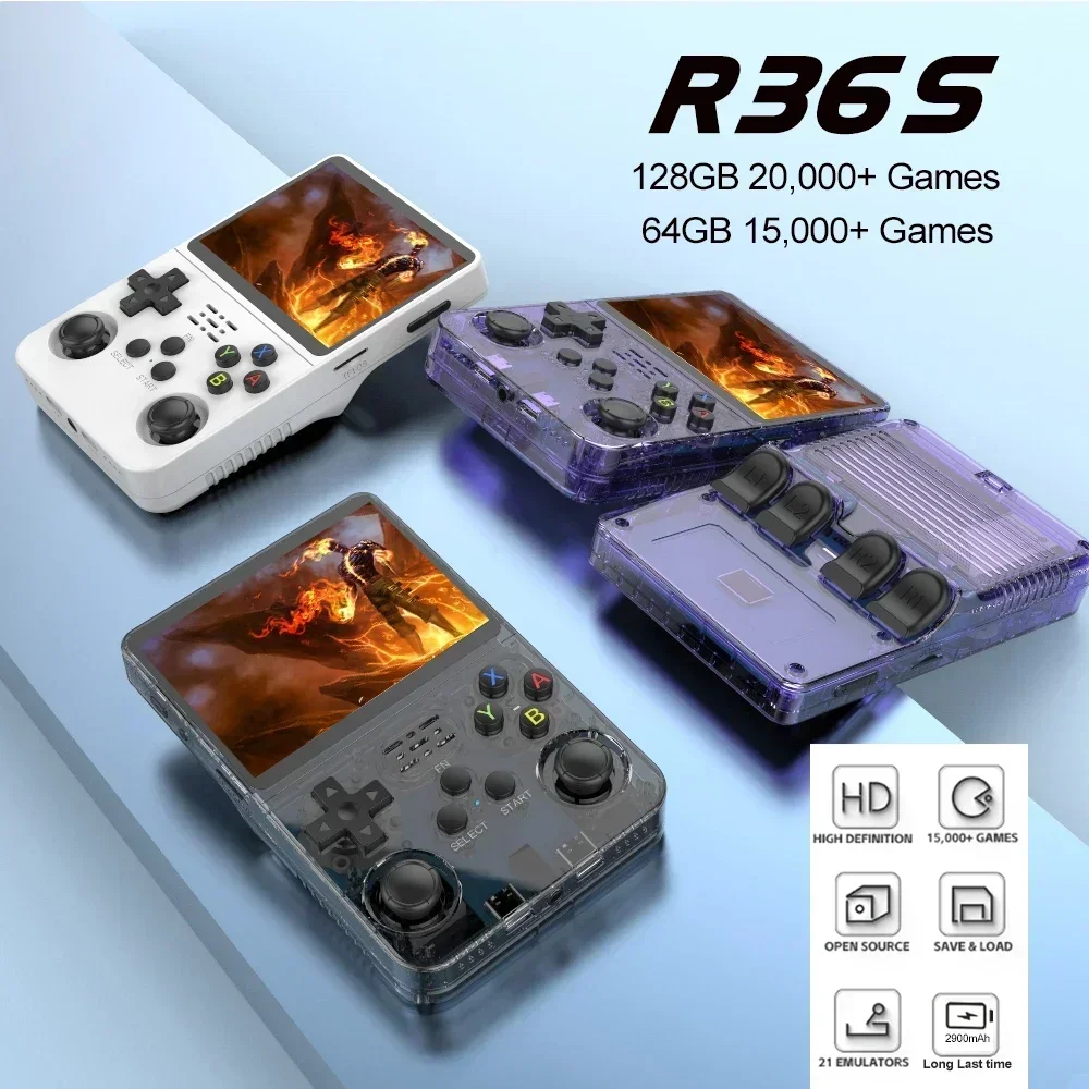 Tragbare R36S 128 GB Handheld- – Retro Handheld Game Console R36S Bewertung und Preis