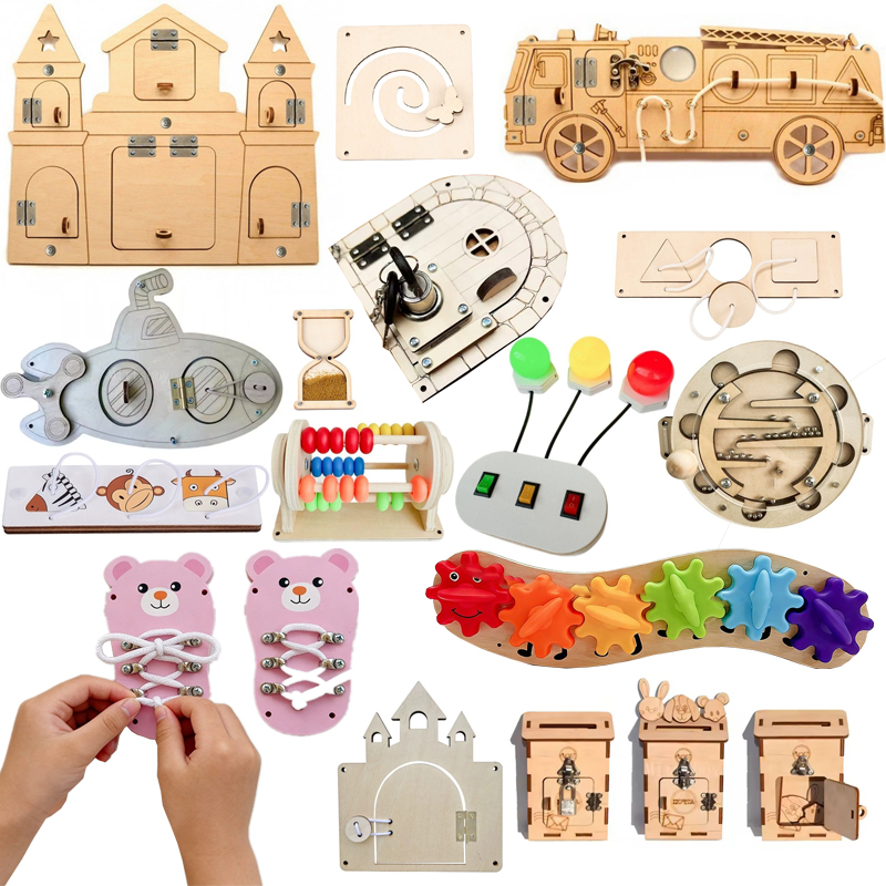 DIY Montessori Busy Board Holz – Montessori Wooden Busy Board Toddler Bewertung und Preis