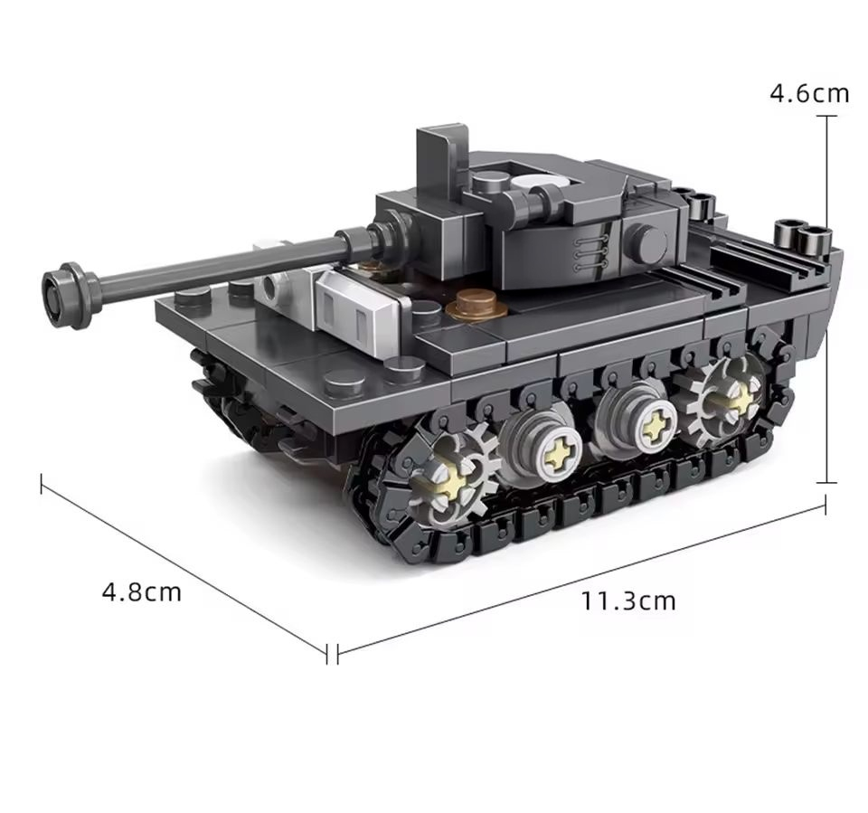 Weltkriegs-Armee Militärsoldat – Lego Compatible Military Tank Bewertung und Preis