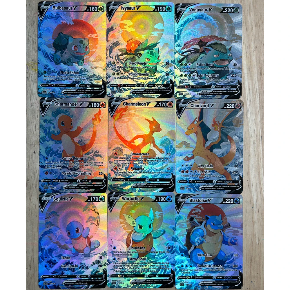 9 Teile/satz DIY Anime PTCG Sa – Board Games Bewertung und Preis