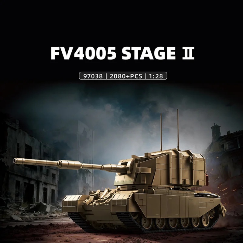 2080 Teile Britisches FV4005 S – Lego Compatible Military Tank Bewertung und Preis