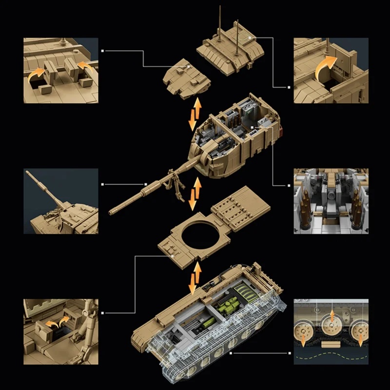 2080 Teile Britisches FV4005 S – Lego Compatible Military Tank Bewertung und Preis
