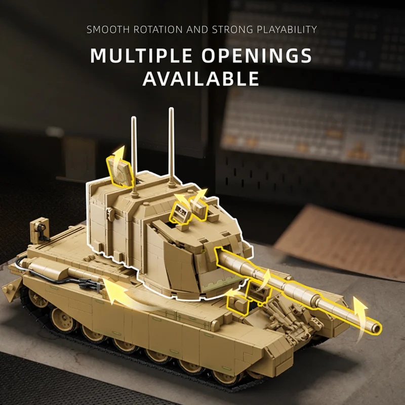 2080 Teile Britisches FV4005 S – Lego Compatible Military Tank Bewertung und Preis