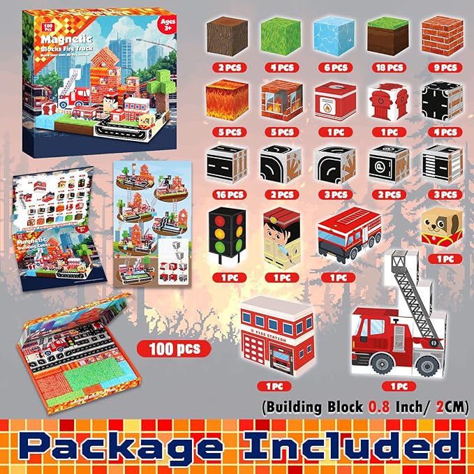 Magnetische Blöcke 100 PCS Bui – Magnetic Building Tiles Set 100Pcs Bewertung und Preis