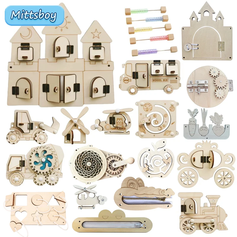 Montessori Beschäftigt Bord DI – Montessori Wooden Busy Board Toddler Bewertung und Preis