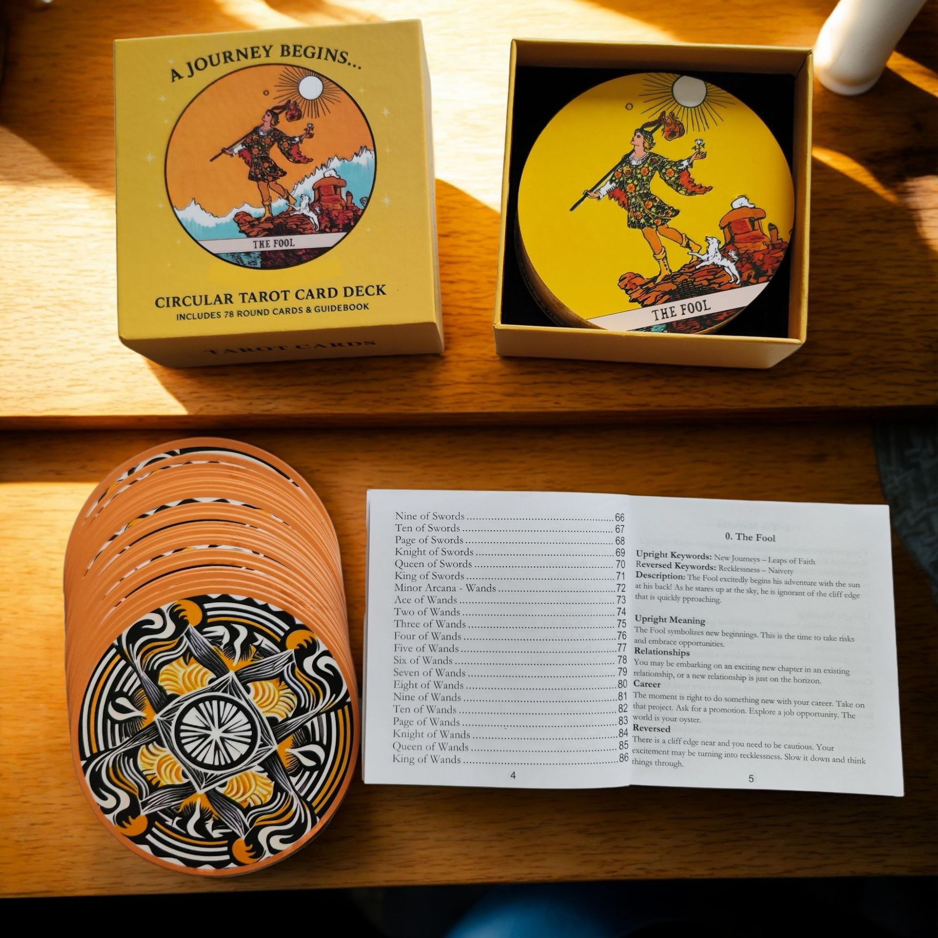 Rundes Tarot-Kartendeck mit 78 – Tarot Cards Deck With Guidebook Bewertung und Preis
