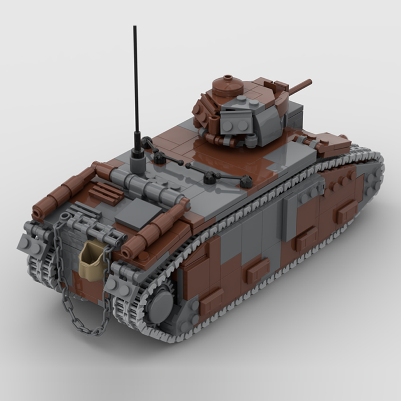 B1 Bis Militärpanzer-Modell MO – Lego Compatible Military Tank Bewertung und Preis